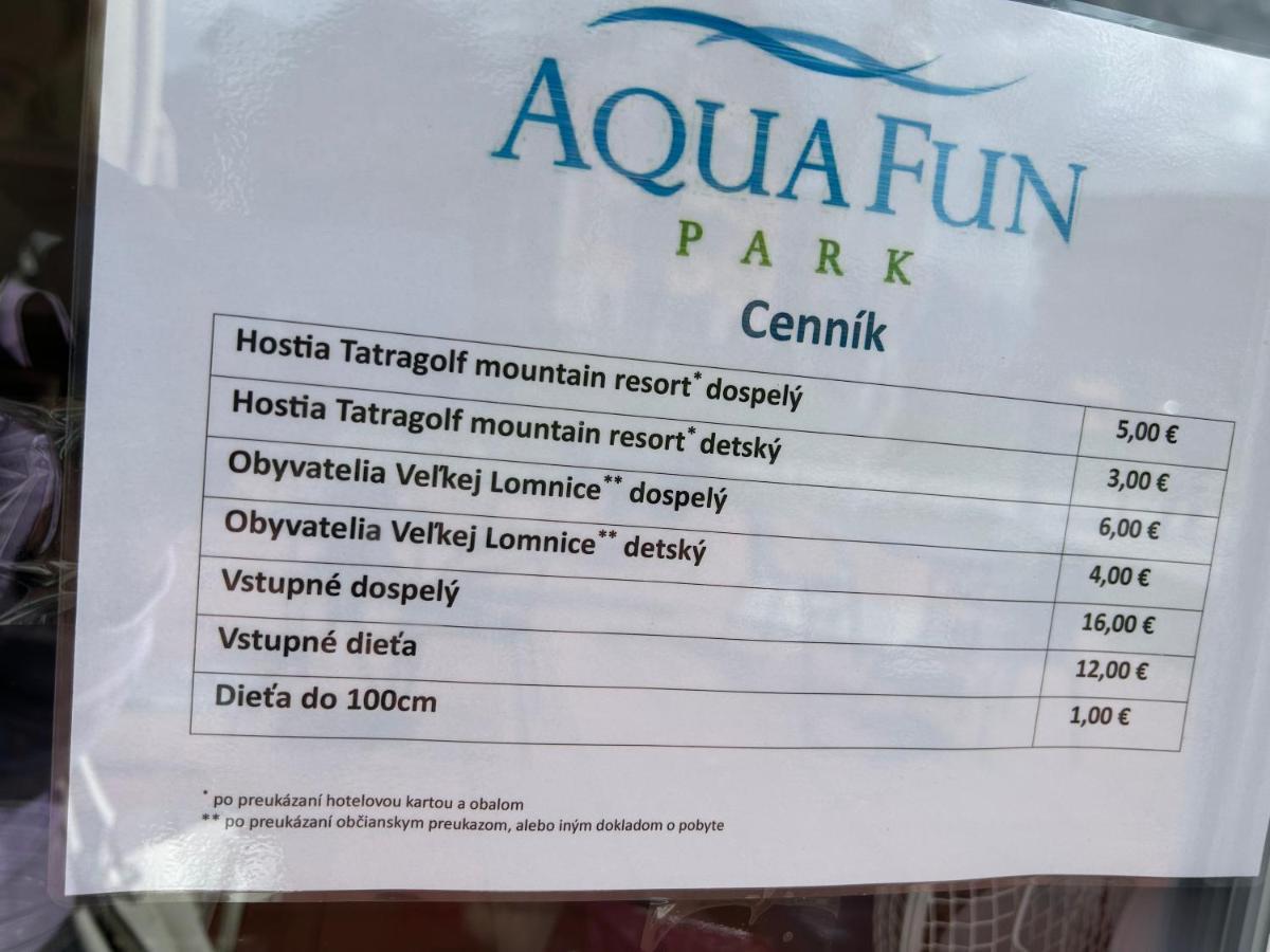 Apartliv Veľka Lomnica Bagian luar foto